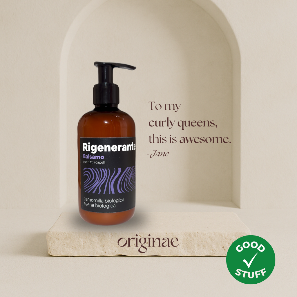 Flacone ambrato con pompa di balsamo