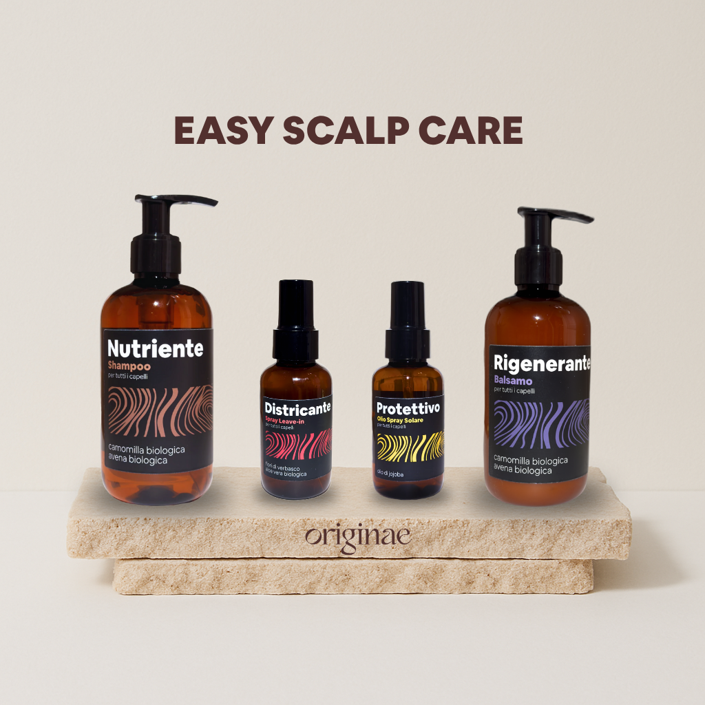 Flacone ambrato con pompa di shampoo